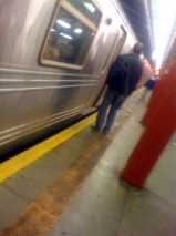 Train + some dudes ass