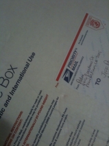 Oooo...package!