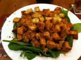 With croutons